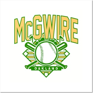 Vintage Oakland Baseball McGwire Posters and Art